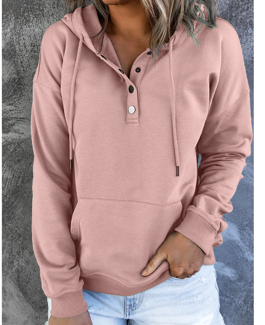 Snap cheap button hoodie