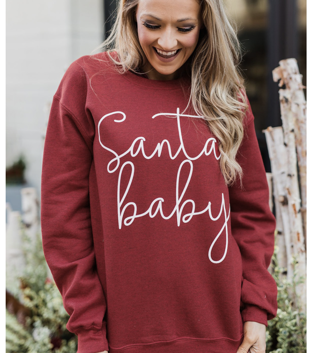 Santa baby best sale sweatshirt