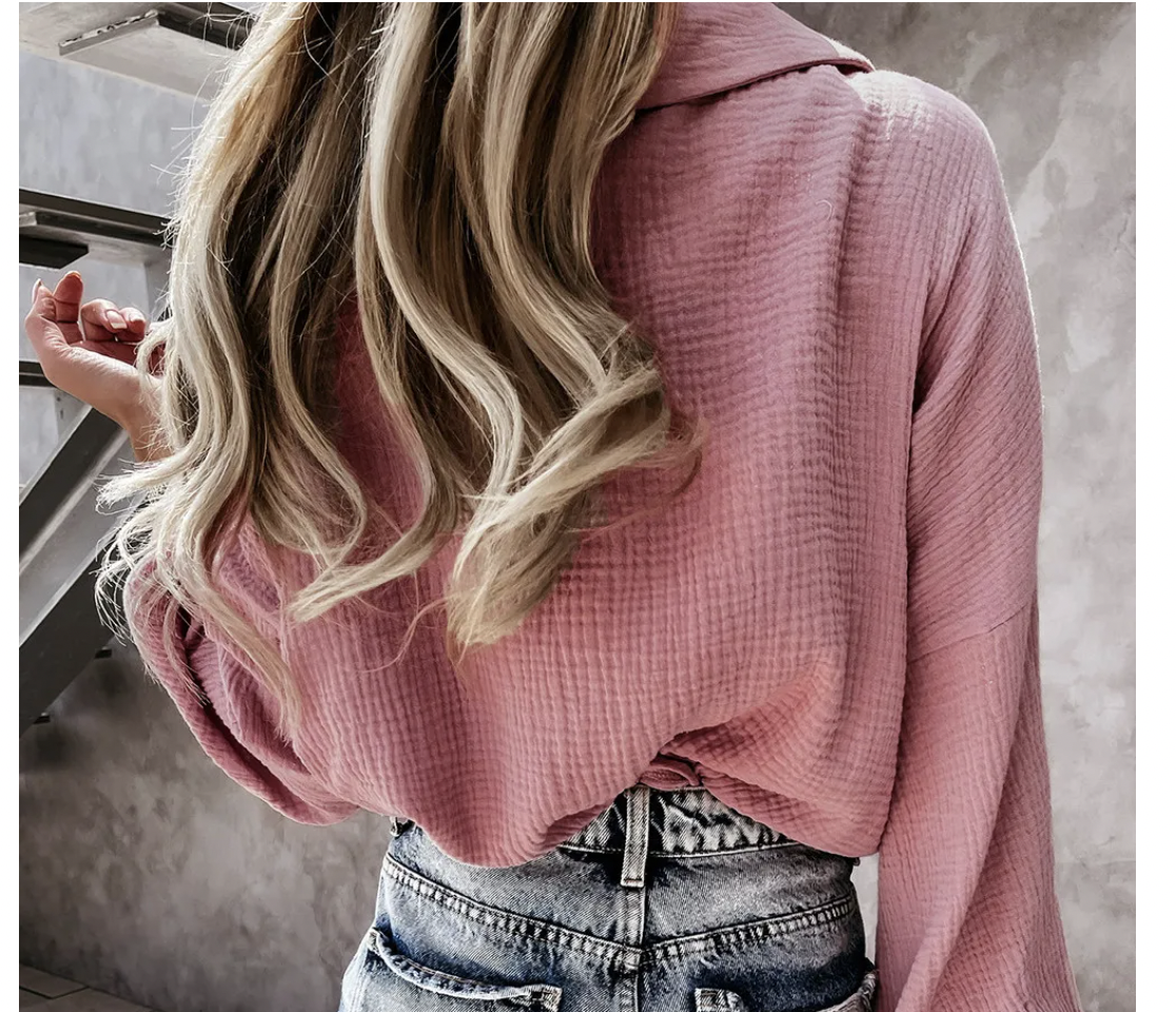 Pink Cuffed Long Sleeve Little North Boutique