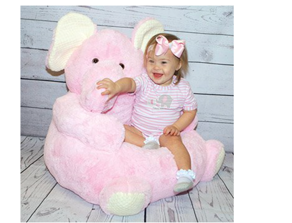 Plush discount elephant chair